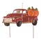 Glitzhome 25" Red and Orange Rusty Truck Outdoor Yard Stake Thanksgiving Decor